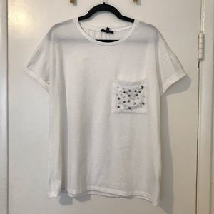 Vici Embellished Pocket Tee